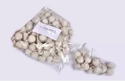 100 Count White Cotton Wicks for Oil Lamps - 6 Inches Long