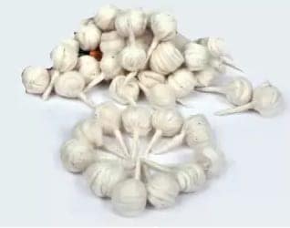 100 Count White Cotton Wicks for Oil Lamps - 6 Inches Long view 2