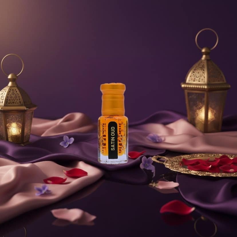 alnaqi fragrances Oud Satin Mood Attar Perfume Oil | Unisex, Alcohol-Free Roll-On | Long-Lasting Arabian Attar with Oud, Rose & Vanilla | Concentrated Strong Arabic Fragrance, Perfume for Men view 5