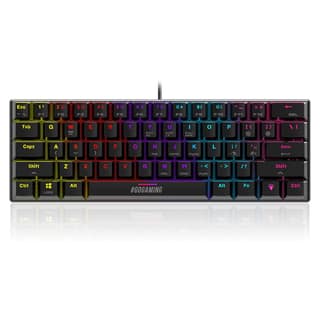 SpinBot Rage MK61 Mechanical Keyboard - Ultra-Compact 60% Layout | Tactile Blue Switches | Dynamic Multicolor RGB Lighting | 22-Key Anti-Ghosting | Durable ABS Build | 1.5m Tangle-Free Cable SpinBot Rage MK61 Mechanical Keyboard - Ultra-Compact 60% Layou