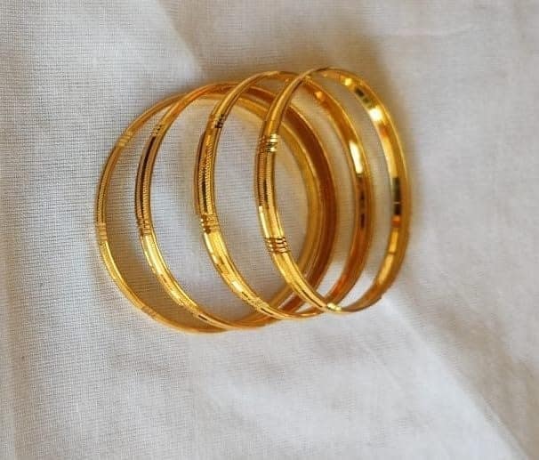 Gold Planted Bangles view 3