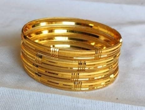 Gold Planted Bangles view 5