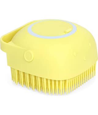 Silicone Bath Brush with Soap Dispenser | Soft Body Cleaning Scrubber for Shower & Bathroom Use | Handheld Skin Cleaning Massage Brush for Men Women