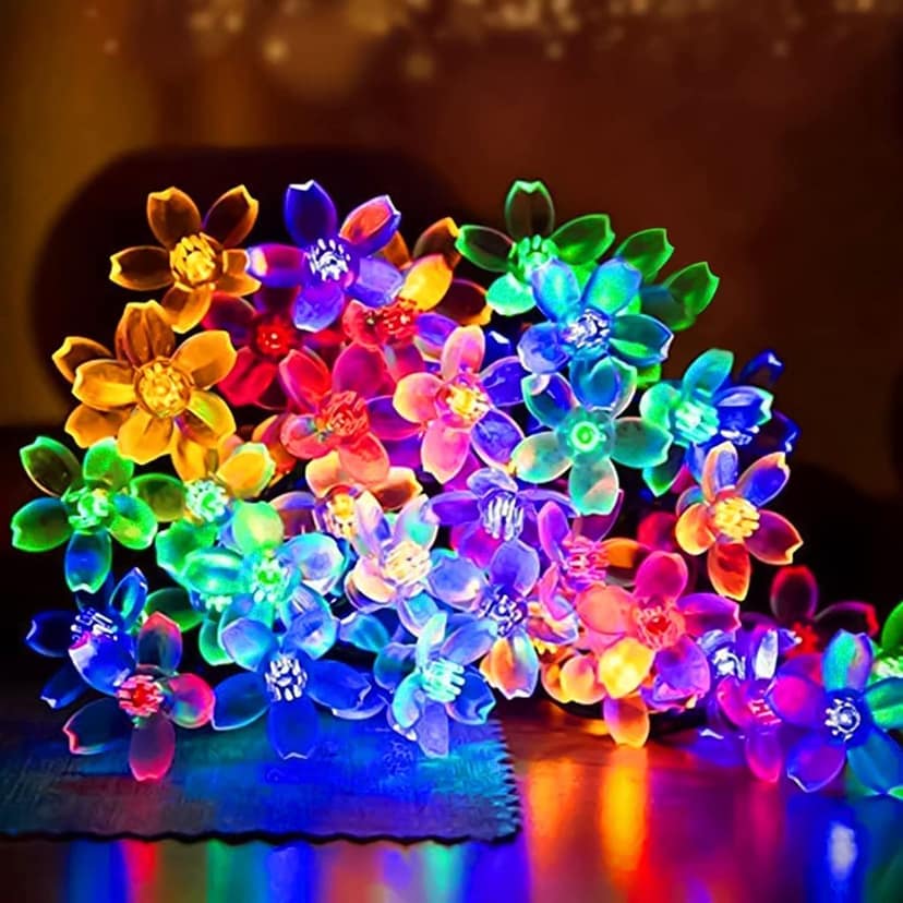 GLOWSERIE Flower Multicolor LED String Lights – Cozy Decorative Lighting for Any Space