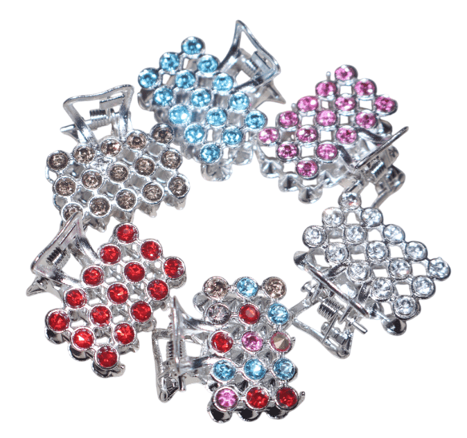 Rhinestone Hair Claw Clips - Sparkling Hair Accessories