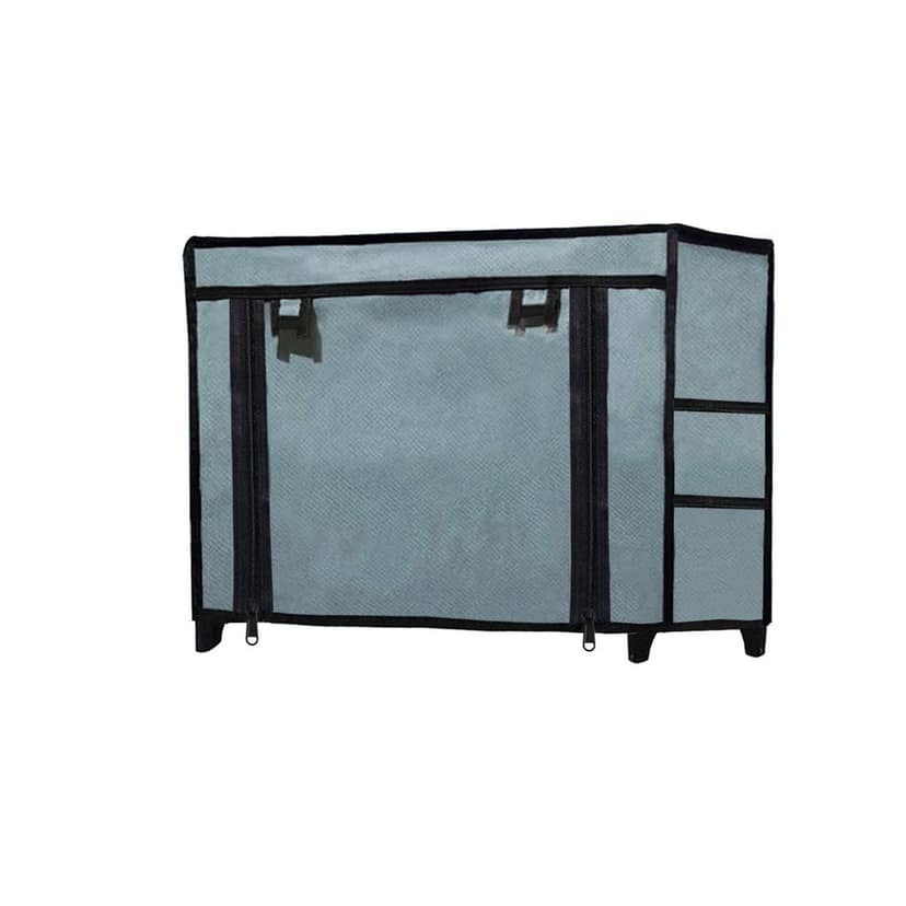 Dustproof Portable Fabric Shoe Rack Organizer | 2-Tier Shoe Storage view 2