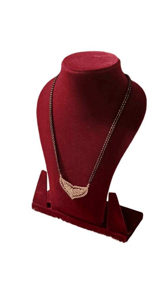 Gold Plated Traditional Indian Mangalsutra Necklace for Women view 3