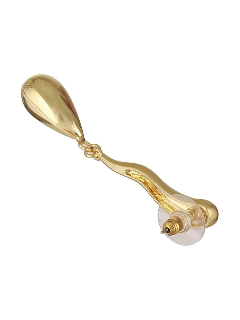 Anti-Tarnish 18k Gold Plated Elegant Water Drop Minimalist Drop Earrings view 6