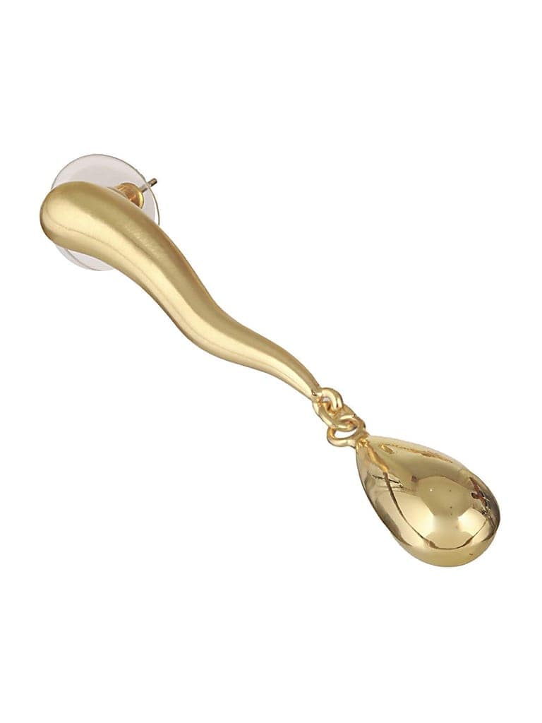 Anti-Tarnish 18k Gold Plated Elegant Water Drop Minimalist Drop Earrings view 7
