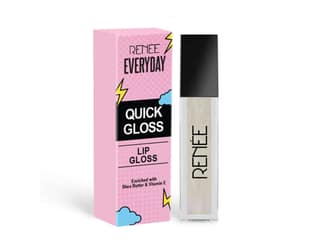 RENEE Everyday Quick Gloss, Supple Glossy Lips, For Long Lasting Hydration, Lightweight & Non-Sticky Formula with Subtle Tint, Shea Butter & Vitamin E Infused - Clear Drama