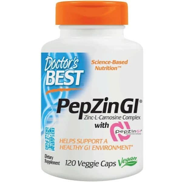 PepZin GI Zinc L Carnosine Complex 120 Veggie Caps