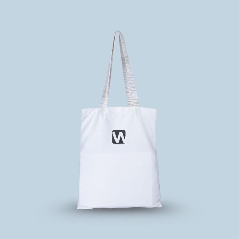 WOTM Recycled Cotton Canvas Tote Bag for Women | College Tote Bag | Canvas Bag for Girls | Foldable Travel & Shopping Tote | Eco-Friendly Cotton Canvas Bag