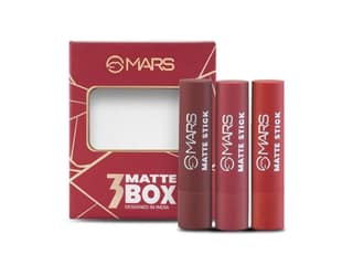 MARS Set of 3 Matte Lipsticks Box - Reds and Maroons 01