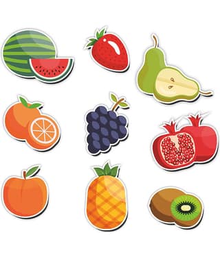 Saf Wood Fridge Magnet - Pack of 9