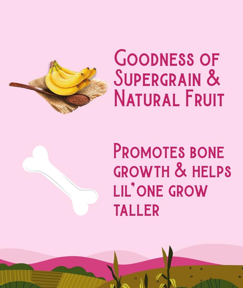 HUNGRY KOALA Cereal Made With Natural Ingridients Sprouted Moong Dates Ragi & Banana For Kids To Grow Healthy No Preservative Or Additives Or Maida 200 Grams Pack Of 2 view 7