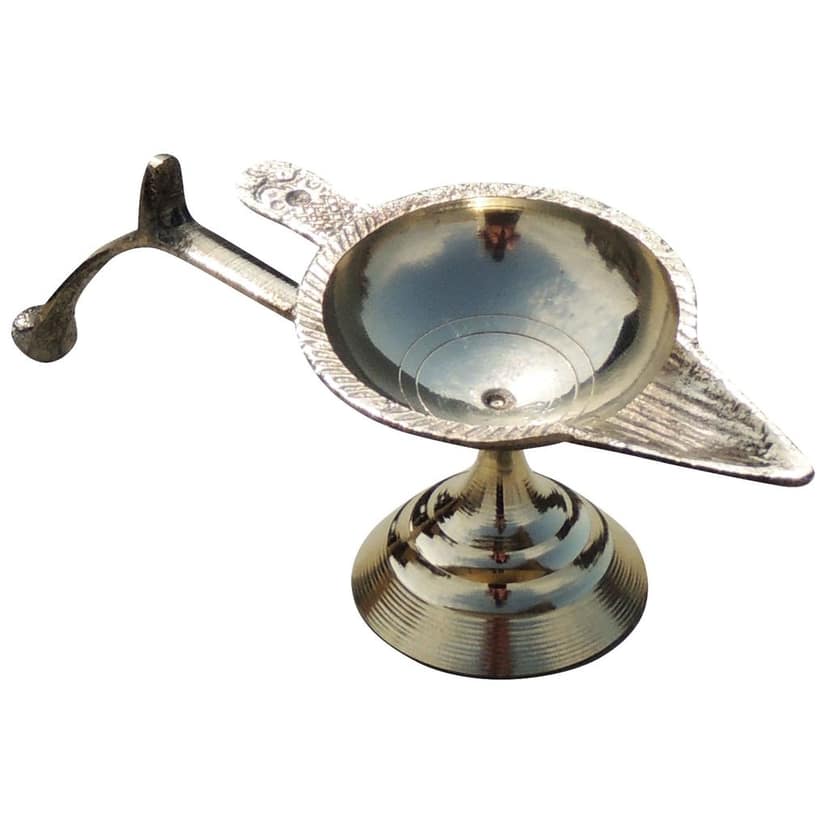 Brass EK batti Arti Deepak No. 3 (ZMAS145 C) view 2