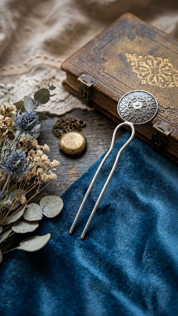 Handmade Oxidised Silver Premium Stainless Steel Foldable Drinking Straws with Cleaning Brush view 2