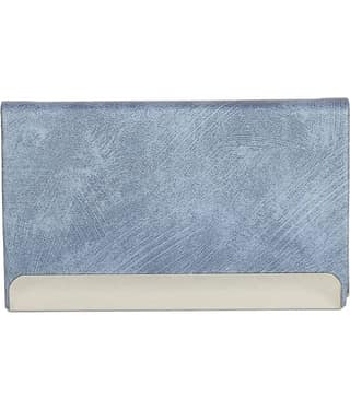 STYLE SHOES Blue Metal Men And Women Card Holder,6 Card Holder