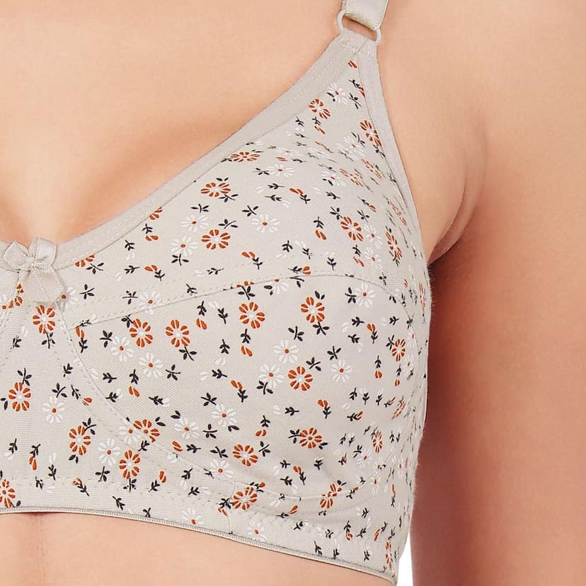 Bodycare Women's Assorted Prints Combed Cotton Bra & Panty Set 6450E view 6