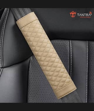 Tantra Seat Belt Cover Beige Single