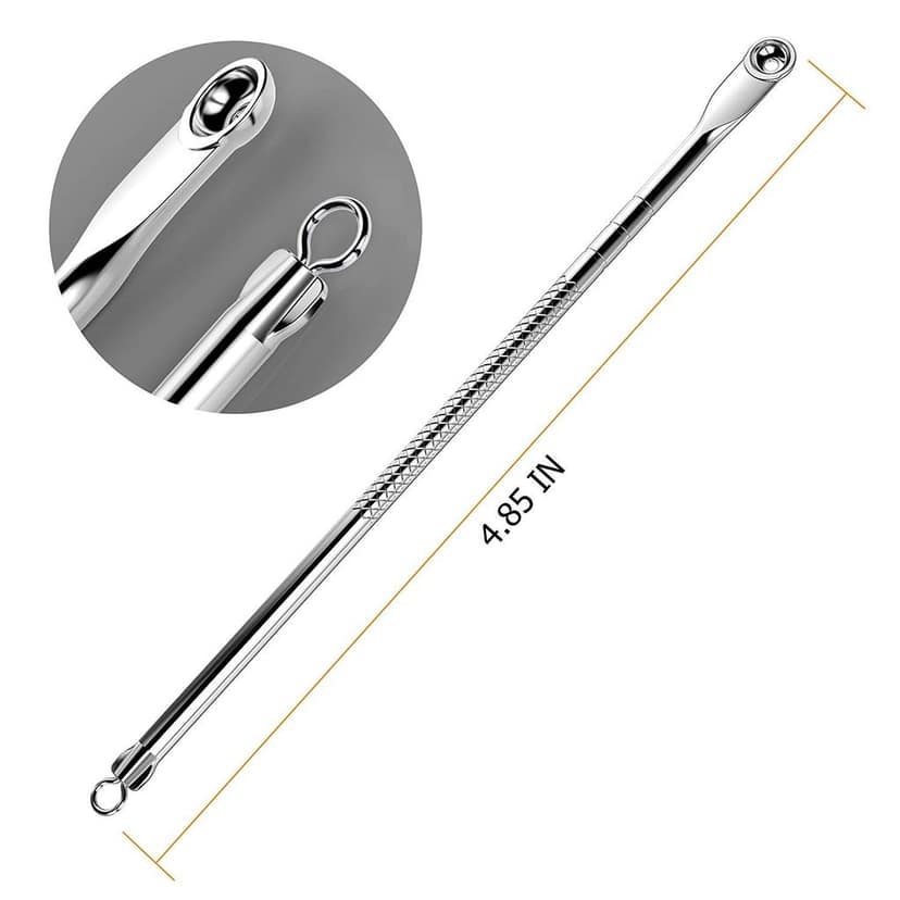 Glamezone Stainless Steel Blackhead Remover Needle Round view 2