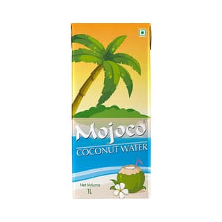 Mojoco Coconut Water Tetra Pak, 1000 ml - Pack of 6