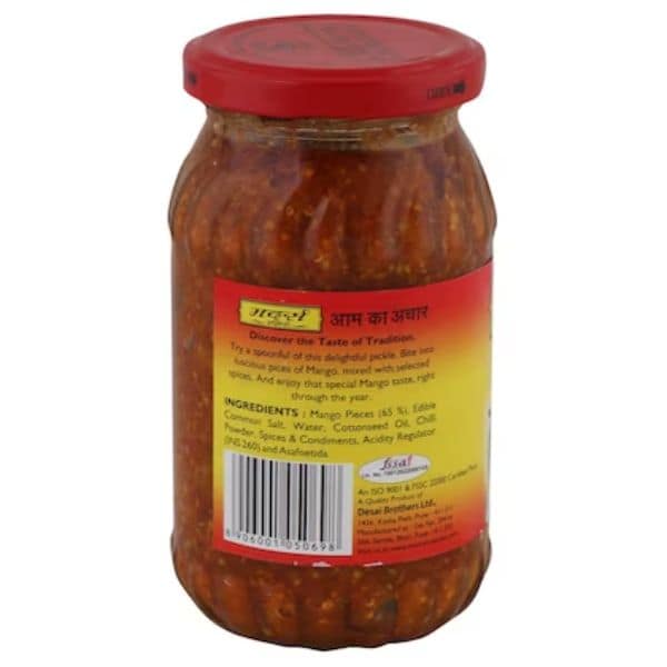 Mother's Recipe Recipe Mango Pickle Jar 400 Gms view 4