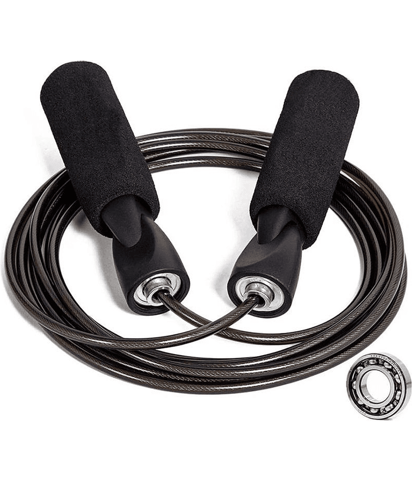 HORSE FIT Skipping Rope for Men and Women Jumping Rope With Adjustable Height Speed Skipping Rope for Kids, Women, Girls Rassi Jumping Men for Exercise, Gym, Sports Fitness - Black
