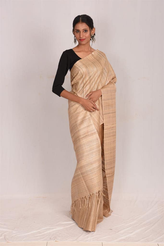 Jharcraft Silk Saree rt x gh nat(SA03098) view 4