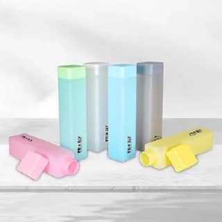 Frosty Plastic Food Grade Fridge Square Water Bottle Gift Set (6 Pieces, 1L, Assorted) by Ruhi Import Store