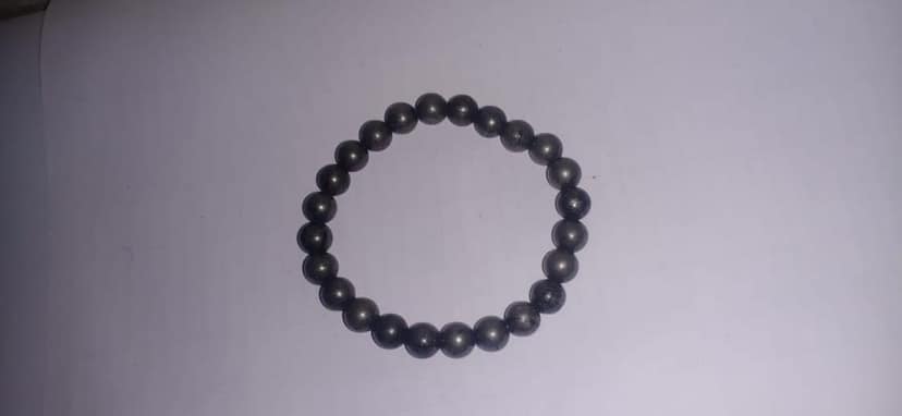 Pyrite Bracelets for Wealth and Courage through Natural Healing Gemstones for Unisex Adults. view 2