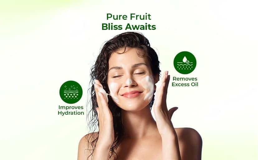 Elois Mix Fruit Face Wash with Green Apple and Strawberry Extract, Deep nourishment and Hydration for Radiant Skin Naturally, Remove Excess Oil, For Men & Women 100gm view 3