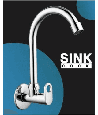 Bathfax Zinc Wall Mount Sink Tap for Kitchen Steel Kitchen Taps ZZS_Fusion