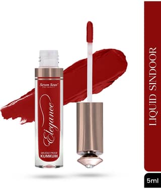 Seven Seas Long Lasting , Waterproof , Smudgeproof Tradition Sindoor(Maroon)