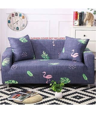 House Of Quirk 3 Seater Polyester Single Sofa Cover Set
