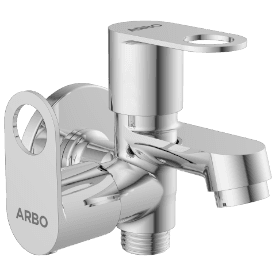 NE-1605 2 Way Bib Tap Side Handle With Wall Flange