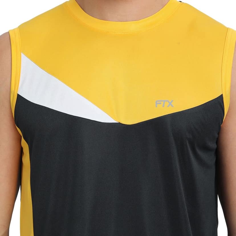 FTX Men Colorblock Round Neck Sleeveless Tshirt view 3