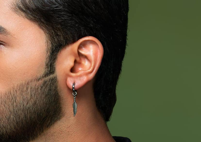 Boho Feather Dangle Earring For Men (1 Pc Only) view 2