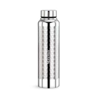 Maxima Hammered Stainless Steel Water Bottle - 1000 ml| Stainless Steel Fridge Bottle| 100% Leak Proof | Office Bottle | Gym Bottle | Home | Kitchen | Hiking | Treking Bottle | Travel Bottle
