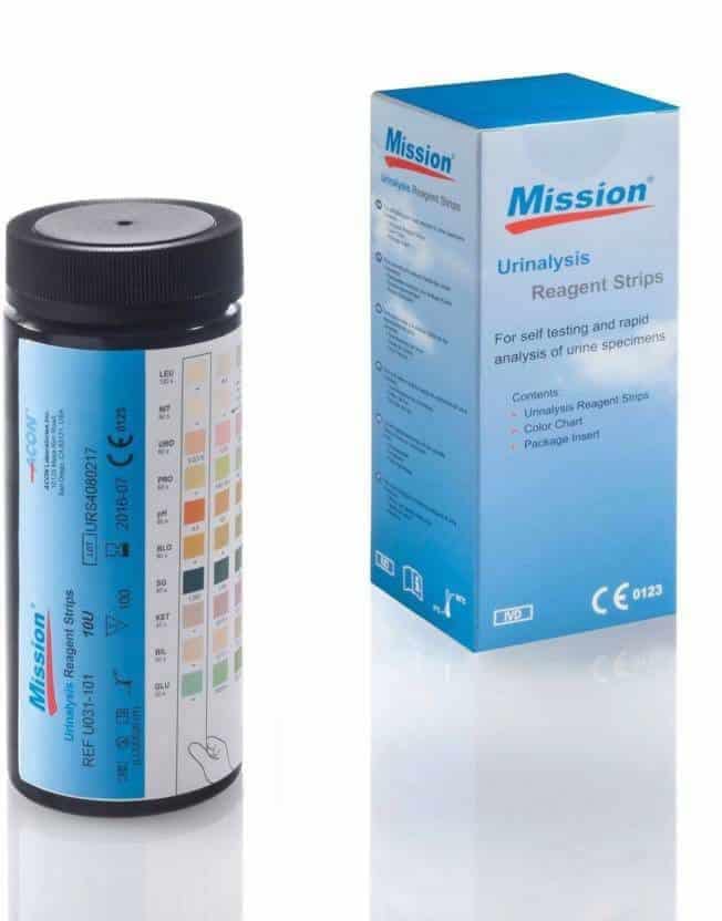 Mission Urine Strips 10 Parameters