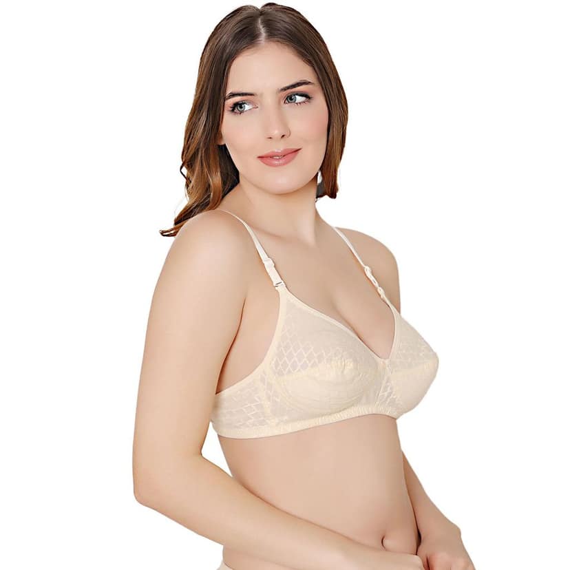 Bodycare cotton wirefree convertible straps comfortable non padded bra-1510S view 3