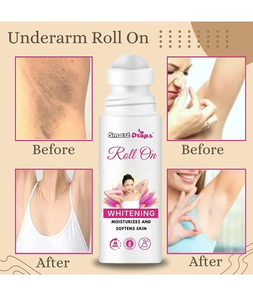UnderArm Roll On - Whitens & Brightens Skin (50ml) Pack Of 1 view 2