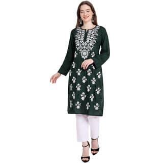 Lucknowi Rayon Cotton Kurta