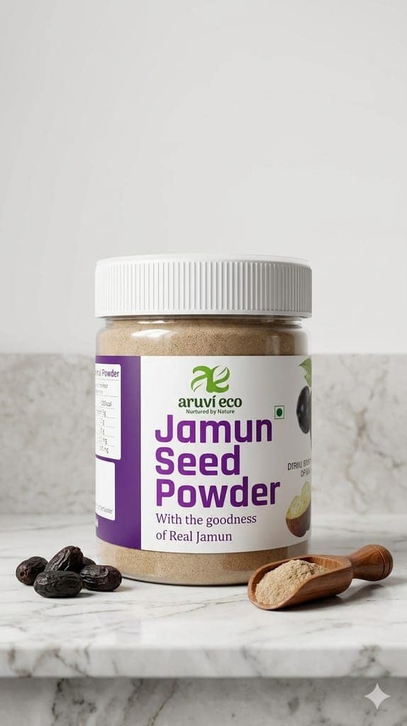 Organic Jamun Seed Powder - Farm Fresh and Nutrient-Rich