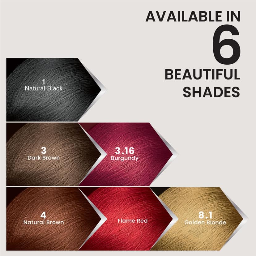 Enega Burgundy Creme Hair Color with Developer - No Ammonia, Long-Lasting Grey Coverage, Nourishing Formula view 10