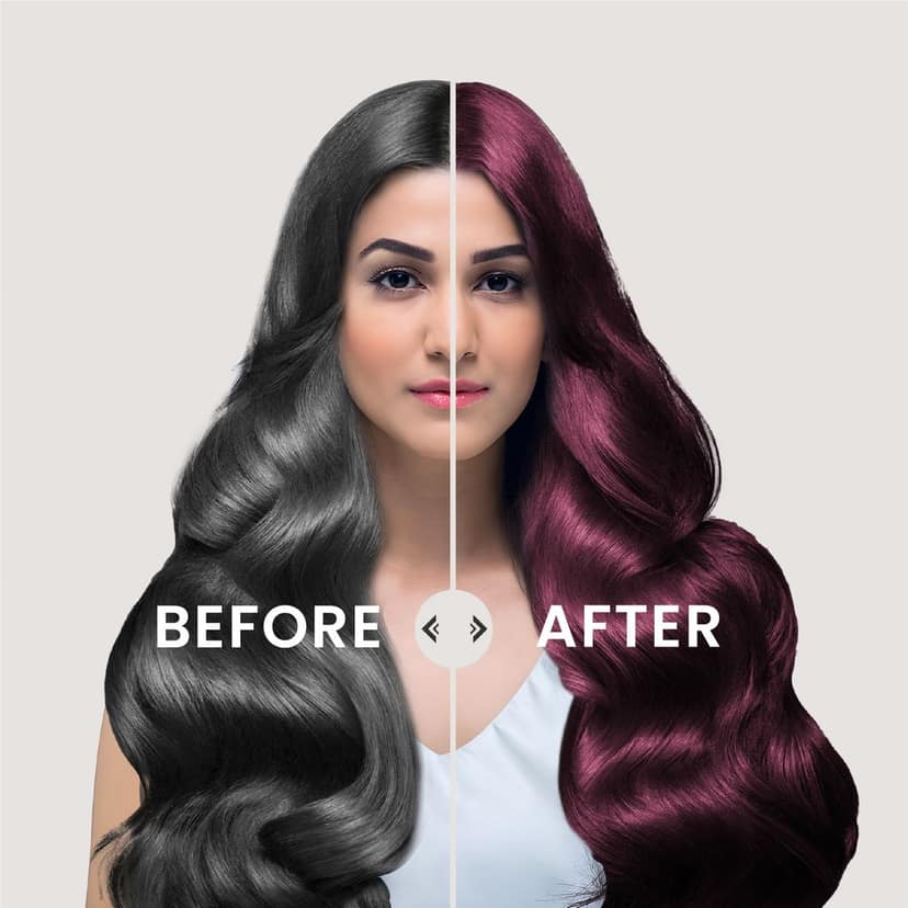 Enega Burgundy Creme Hair Color with Developer - No Ammonia, Long-Lasting Grey Coverage, Nourishing Formula view 7