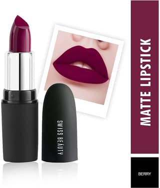 Swiss Beauty Matte Lipstick (Velvet Maroon), 3.8gm