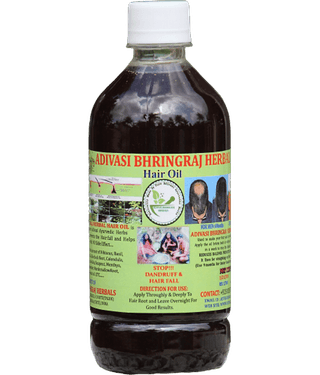 ADIVASI BHRINGRAJ HERBALS - Hair Growth Bhringraj Oil 500 ml ( Pack of 1 )