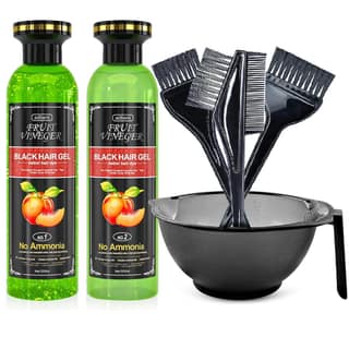 Adbeni Fruit Vinegar hair Colour Black | Ammonia Free Herbal Hair Dye Gel for Men & Women | Gentle on Scalp, Long Lasting Natural Color | 1000ml | With Colouring Kit Adbeni Fruit Vinegar hair Colour Black | Ammonia Free Herbal Hair Dye Gel for Men & Wome