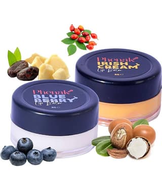 Lip Butter Blueberry & Irish Cream Lip Balm Combo (Pack of 2)